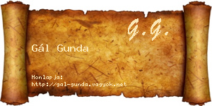 Gál Gunda névjegykártya