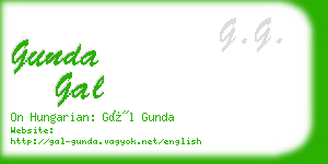 gunda gal business card
